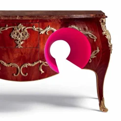 Viadurini Living Kommoden-Kommode mit Platte aus Marmor, Dekorationen aus Messing, Design Gildo