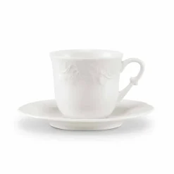 Viadurini Kitchen Tee Set Und Kaffee Set-Kompletter Frühstücksservice 22 Stück aus weißem Porzellan - Gimignano