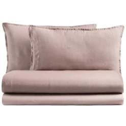 Viadurini Textile Bettlaken-Komplettes Doppelbett aus reiner, im Stück gefärbter und schattierter Baumwolle - Delicacy