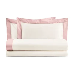 Viadurini Textile Bettlaken-Komplettes Doppelbett aus 100 % Baumwolle und 10 % Baumwollsatin - Detail