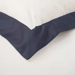 Viadurini Textile Bettlaken-Komplettes Queen-Size-Bettset aus 100 % Baumwolle und 10 % Baumwollsatin – Detail