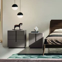 Viadurini Night Design Schlafzimmer Komplett-Komplettes Schlafzimmer mit 5 Elementen im modernen Stil Made in Italy - Savanna