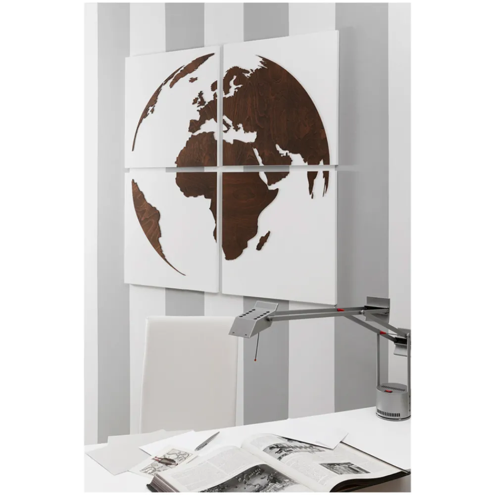 Viadurini Decor Abstrakte Bilder-Komposition aus 4 Tafeln, die die Welt „Made in Italy“ repräsentieren – Ciro