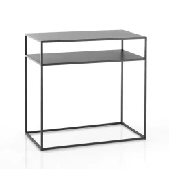 Viadurini Living Konsolentisch Flur-Konsole aus anthrazitfarben lackiertem Stahl – Osmium