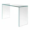 Viadurini Living Konsolentisch Flur-Konsole aus extra klarem Glas Minimales Design Made in Italy 2 Dimensionen - Selex