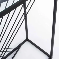 Viadurini Living Konsolentisch Flur-Konsole aus Stahl und Glas Modernes Design Original Spirale - Sasuke