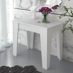 Viadurini Living Ausziehbarer Konsolentisch-Konsolentisch aus ökologischen Holzpartikelplatten – Curio