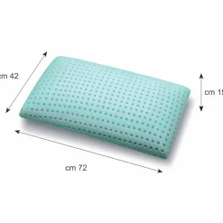 Viadurini Night Design Kopfkissen-Kopfkissen aus Memory Aloe Feel perforiert H 15 cm, 2 Stücke – Limoges