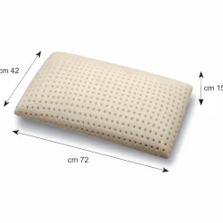 Viadurini Night Design Kopfkissen-Kopfkissen aus Memory Foam peforiert H 15 cm Made in Italy, 2 Stücke – Tolosa