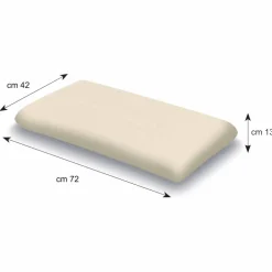 Viadurini Night Design Kopfkissen-Kopfkissen ergonomisch aus Memory Foam H 13 cm, 2 Stücke – Gelsomino