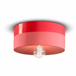 Ferroluce Vintage Deckenleuchten-Kreisförmige Deckenleuchte aus farbiger Keramik Made in Italy - Pi
