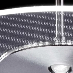 Viadurini Lighting Moderne Kronleuchter-Kronleuchter aus Metall mit mikrogepunktetem Plexiglasdiffusor - Nora