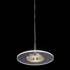 Viadurini Lighting Moderne Kronleuchter-Kronleuchter aus Metall mit mikrogepunktetem Plexiglasdiffusor - Nora