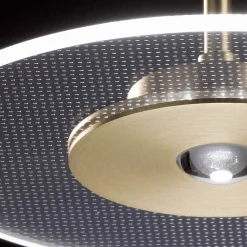 Viadurini Lighting Moderne Kronleuchter-Kronleuchter aus Metall mit mikrogepunktetem Plexiglasdiffusor - Nora