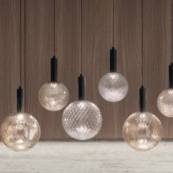 Viadurini Lighting Moderne Kronleuchter-Kronleuchter aus mundgeblasenem Glas mit 6 Lichtern und Balloton-Dekoration - Fee