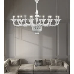 Viadurini Vetro di Venezia Klassische Kronleuchter-Kronleuchter im klassischen Stil aus mundgeblasenem venezianischem Glas - Vanity