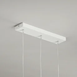 Viadurini Lighting Moderne Kronleuchter-Kronleuchter mit 3 Diffusoren aus transparentem mundgeblasenem Glas Made in Italy - Trilly