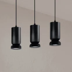 Viadurini Lighting Moderne Kronleuchter-Kronleuchter mit 3 LEDs aus pulverbeschichtetem Aluminium und verstellbarem Kabel – Buxus