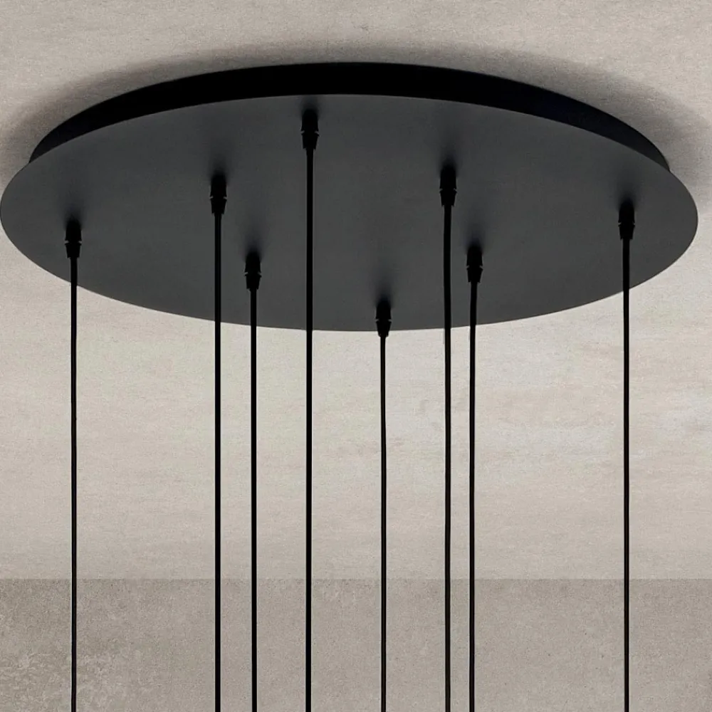 Viadurini Lighting Moderne Kronleuchter-Kronleuchter mit 8 Lichtern aus mundgeblasenem Glas in Form einer Kugel Made in Italy - Prilla