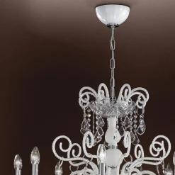 Viadurini Lighting Klassische Kronleuchter-Kronleuchter mit 8 Lichtern aus venezianischem Glas Made in Italy Classic - Florentiner