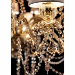 Viadurini Lighting Klassische Kronleuchter-Kronleuchter mit 16 Lichtern Handgefertigt aus Venedig Glas, Made in Italy - Milagros