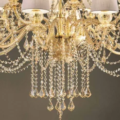 Viadurini Lighting Klassische Kronleuchter-Kronleuchter mit 16 Lichtern Handgefertigt aus Venedig Glas, Made in Italy - Milagros