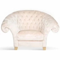 Viadurini Living Klassische Sessel-Kunstfell-Sessel Balma mit getufteter Rückenlehne, modernes Design made in Italy