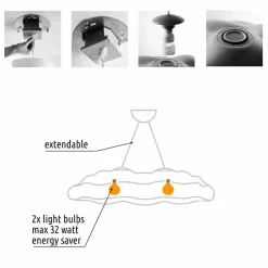 Myyour Designer Pendelleuchten-Kunststoff Cloud Design Outdoor Hängelampe - Nefos von