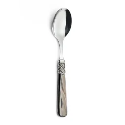 Viadurini Kitchen Besteck Set-Kunststoffbesteck aus Edelstahl und Perlmutt-Elfenbein 24-teilig - Carlotta