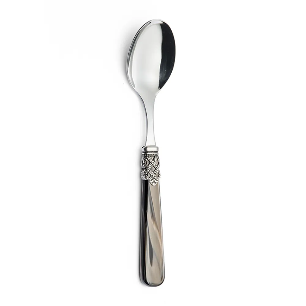 Viadurini Kitchen Besteck Set-Kunststoffbesteck aus Edelstahl und Perlmutt-Elfenbein 24-teilig - Carlotta