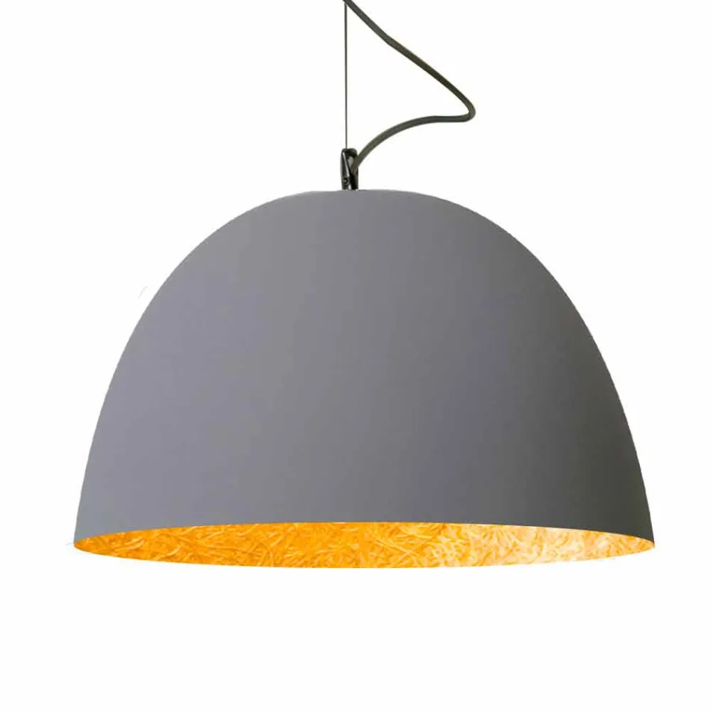 In-es.artdesign Moderne Pendelleuchten-Lackierte Pendelleuchte H2o Moderner Zement