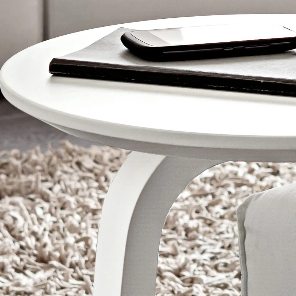 Viadurini Living Moderne Couchtische-Lackierter MDF Couchtisch mit Massivholzrahmen Made in Italy - Tobiko