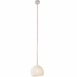 In-es.artdesign Klassische Pendelleuchten-Lampe aus Baumwolle und Viskose aufgehängt Moderne Textur