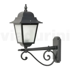Viadurini Lighting Garten-Wandlampen-Lampe mit Struktur aus Aluminiumdruckguss und Glas Made in Italy - Scintilla
