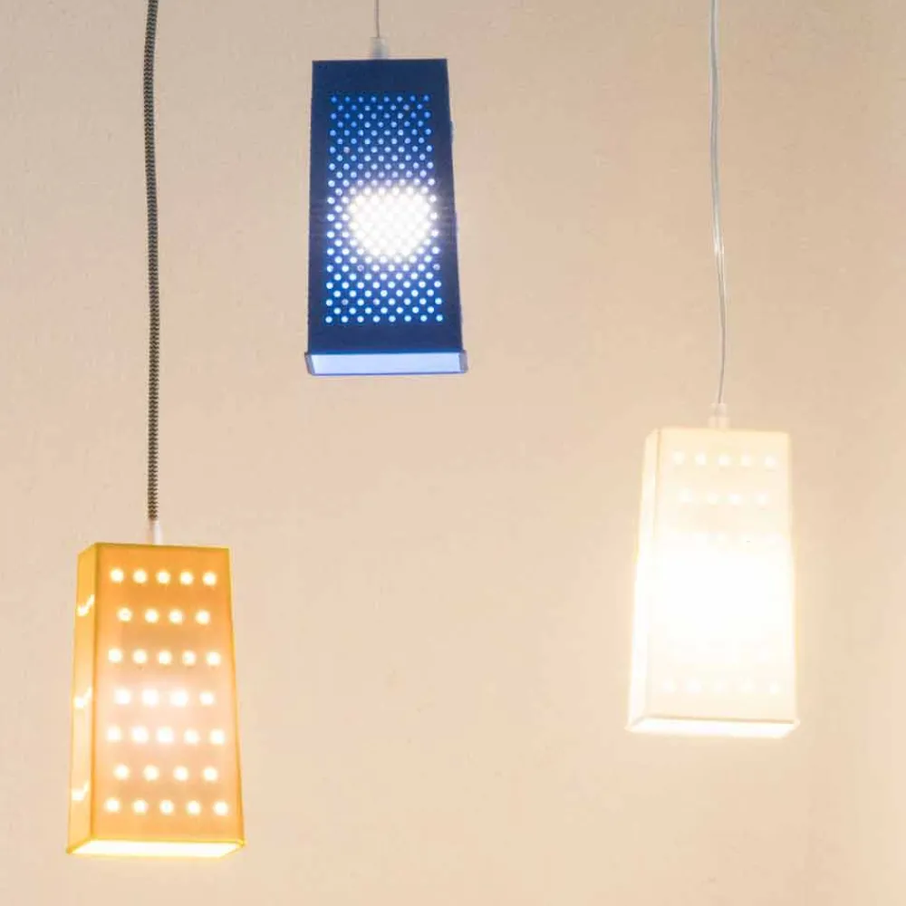 In-es.artdesign Designer Pendelleuchten-Laprene Lampe ausgesetzt Cacio & Pepe 2 farbig