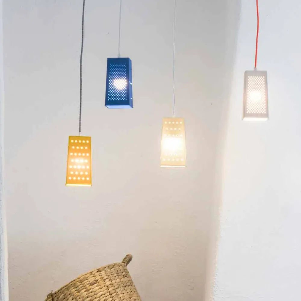 In-es.artdesign Designer Pendelleuchten-Laprene Lampe ausgesetzt Cacio & Pepe 2 farbig