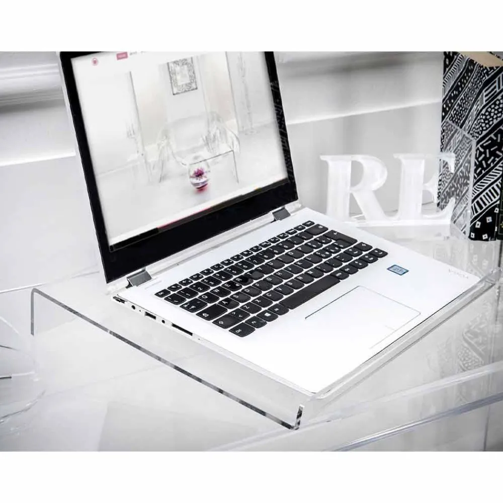 Viadurini Decor Deko Artikel Und Wohnaccessoires-Laptopständer in transparentem oder geräuchertem Plexiglas Design 2 Stück - Nerdino