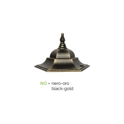 Viadurini Lighting Gartenlampion-Laternenpfahl 2 Lichter aus Aluminium und Glas Made in Italy Vintage - Janira