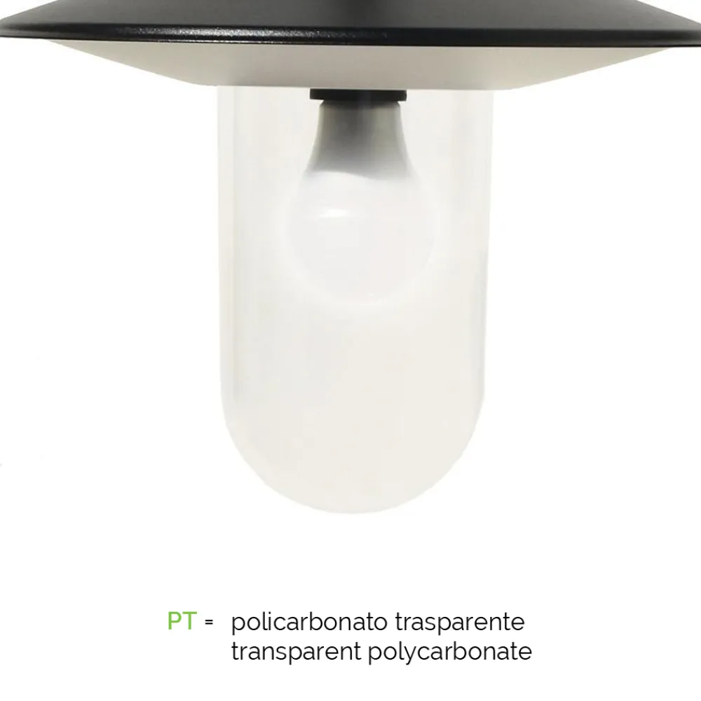 Viadurini Lighting Gartenlampion-Laternenpfahl 2 Lichter im Vintage-Stil aus grauem Aluminium, hergestellt in Italien – Belen