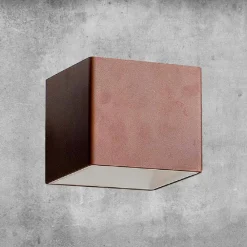 Aldo Bernardi Moderne Wandleuchten-Led Wandleuchte aus Messing und Gips - Cubetto