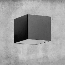 Aldo Bernardi Moderne Wandleuchten-Led Wandleuchte aus Messing und Gips - Cubetto