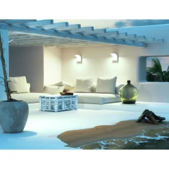 Viadurini Lighting Garten-Wandlampen-LED-Außenprojektor aus Aluminium mit Bewegungssensor - Nerea