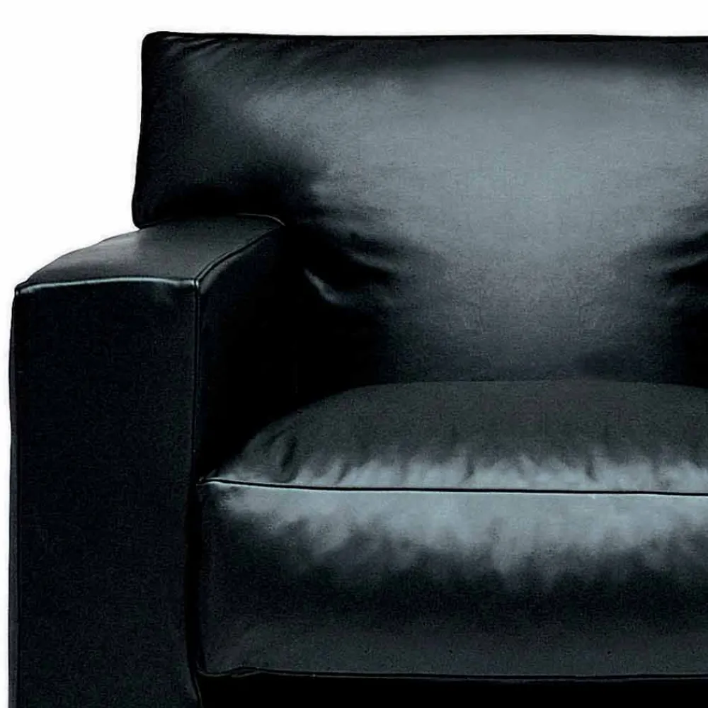 Viadurini Living Moderne Sessel-Ledersessel mit Nussbaumfüßen Made in Italy - Alessandria