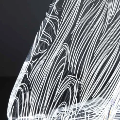 Viadurini Lighting Moderne Tischlampen-LED-Stehlampe, Acrylkristall-Laserdekoration – Possett