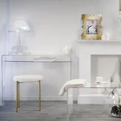 Viadurini Lighting Design Tischlampen-LED-Tischlampe aus transparentem Plexiglas Made in Italy - Odette