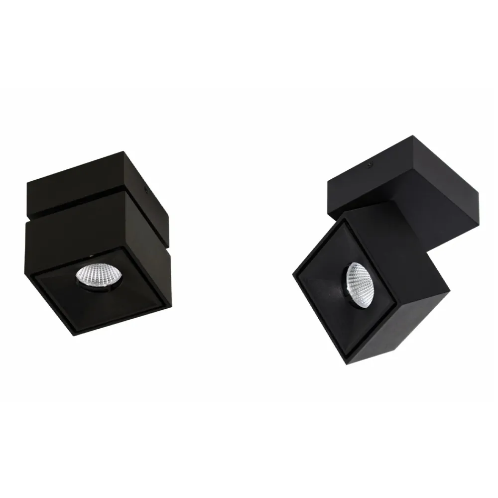 Viadurini Lighting Moderne Wandleuchten-LED-Wand- oder Deckenstrahler aus weißem oder schwarzem Aluminium - Vernon