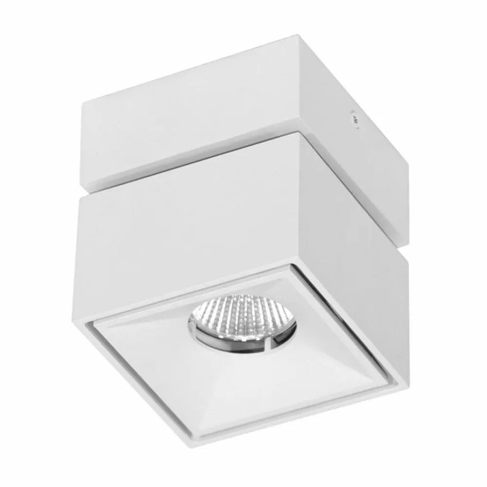 Viadurini Lighting Moderne Wandleuchten-LED-Wand- oder Deckenstrahler aus weißem oder schwarzem Aluminium - Vernon