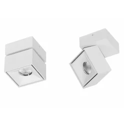 Viadurini Lighting Moderne Wandleuchten-LED-Wand- oder Deckenstrahler aus weißem oder schwarzem Aluminium - Vernon