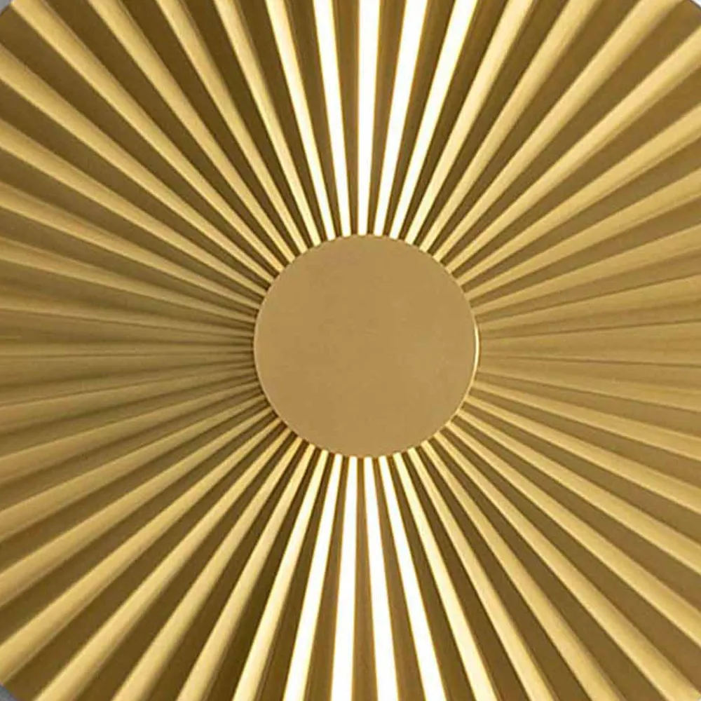 Il Fanale Design Wandleuchten-LED-Wandleuchte aus plissiertem Messing Made in Italy - Pliè von