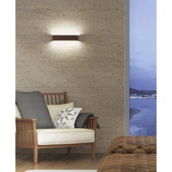 Viadurini Lighting Moderne Wandleuchten-LED-Wandleuchte für den Innenbereich in Weiß, Schwarz oder Corten-Aluminium - Renella